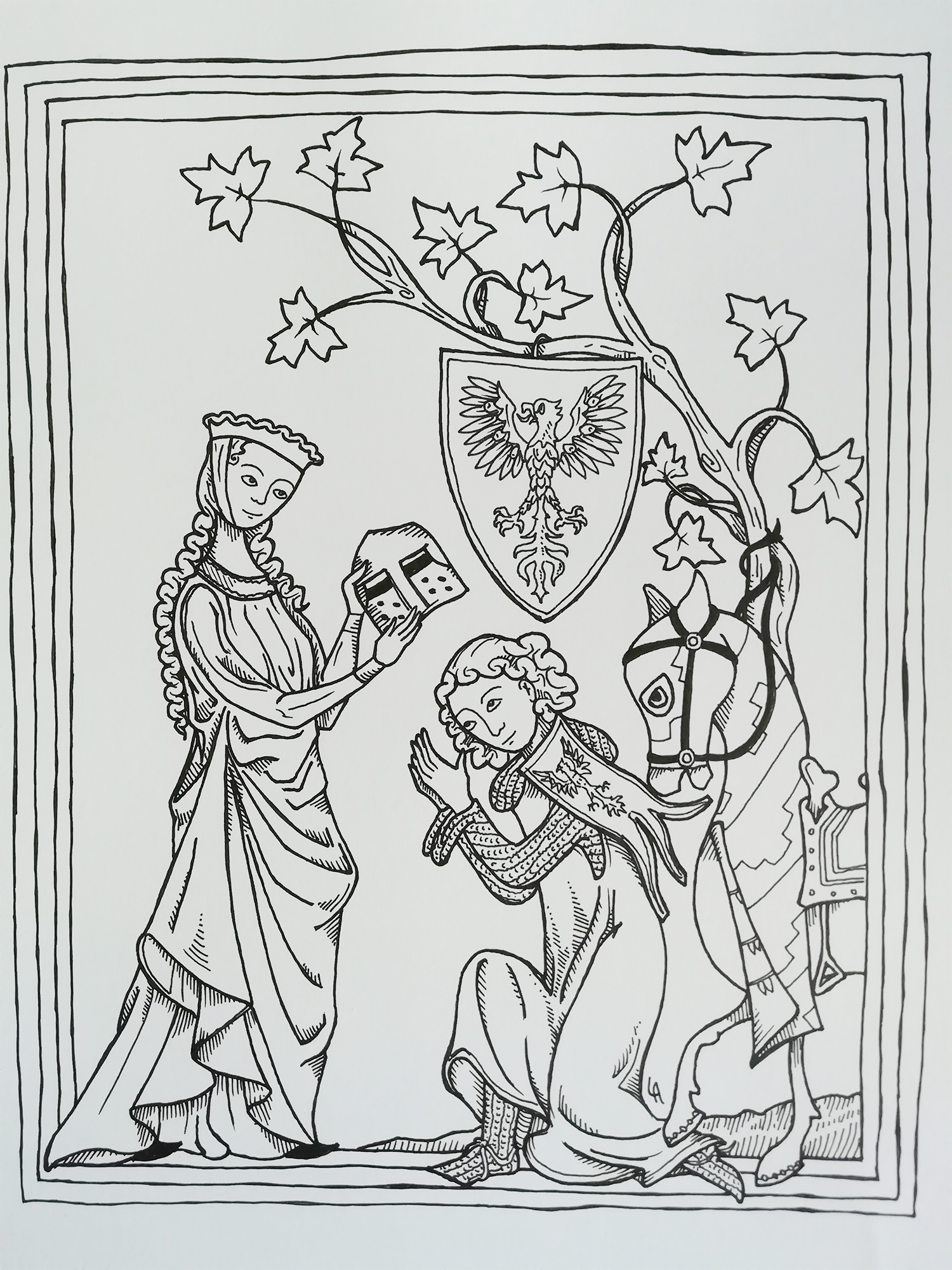 Medieval Illustration by Antonio Lamanna