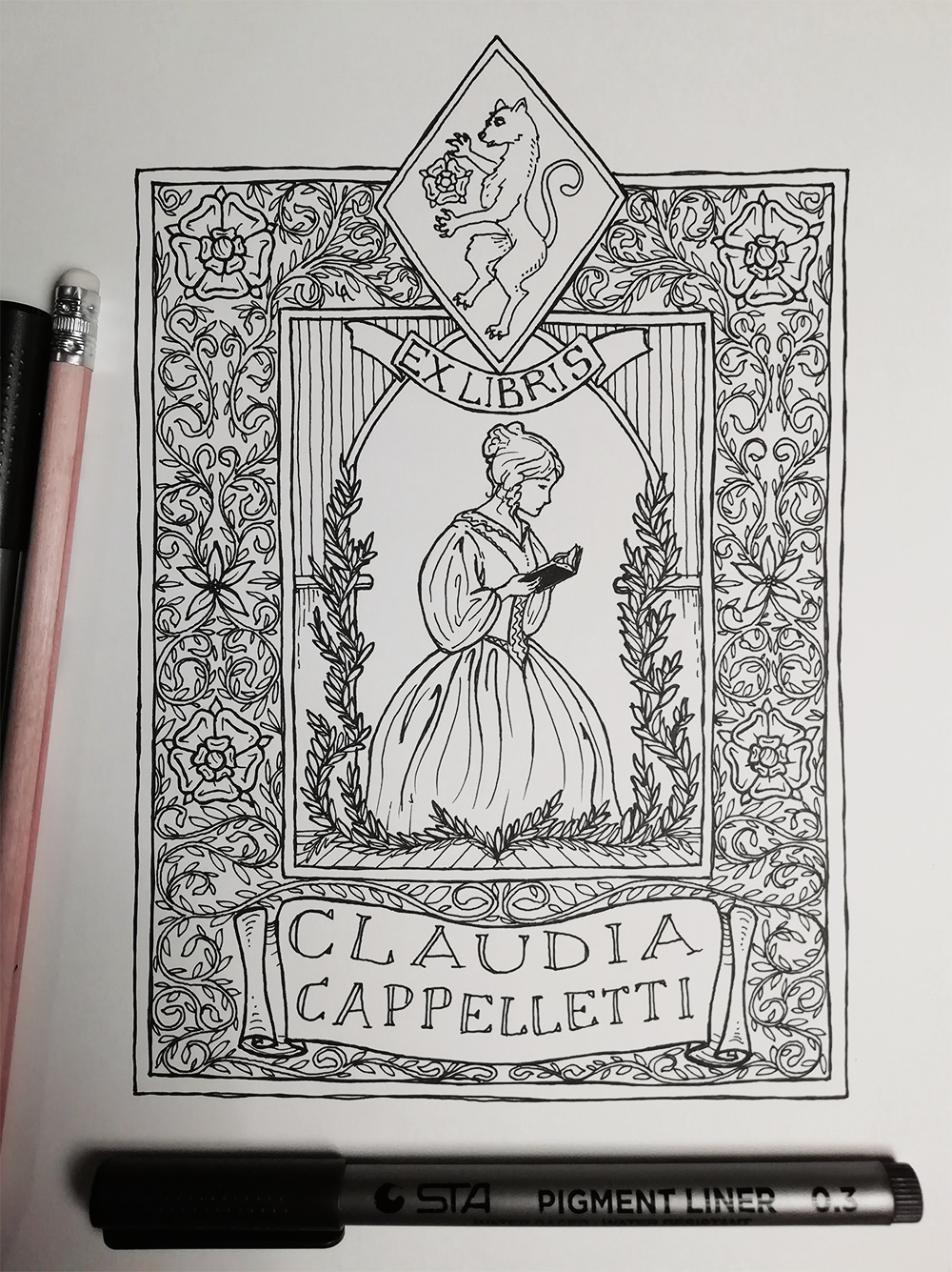 Bookplate for Claudia Cappelletti
